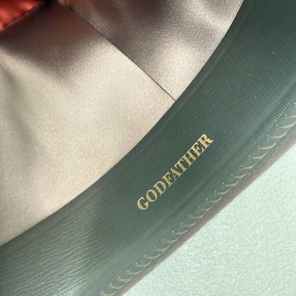 Scala Godfather Fedora Hat Wool Felt Feather Accent Brown - Picture 5 of 7